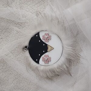 Kate Spade Penguin Black and White Pearl Key Chain